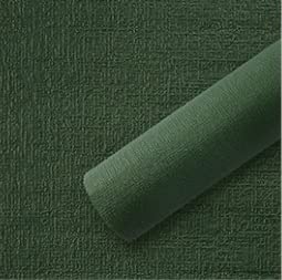 Korean YAKURA Sticky Foam Wall Sheet Rolls - Deep Green Color 8 PCS Rolls ( Size 50CM X 2.5M ) 107 SQFT Coverage…