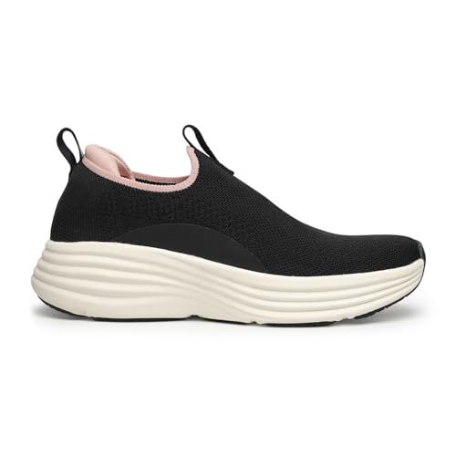 Image of YOHO Women Walking Shoes Rushhour Dynamic | Cushioned, Comfortable, Lightweight & Breathable Knitted Slip-Ons | Every Day Casual Wear Without Lace, Stylish Footwear for Ladies /Girls -900