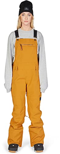 DC Crusade Bib Womens Snowboard Pants Cathay Spice Sz XS