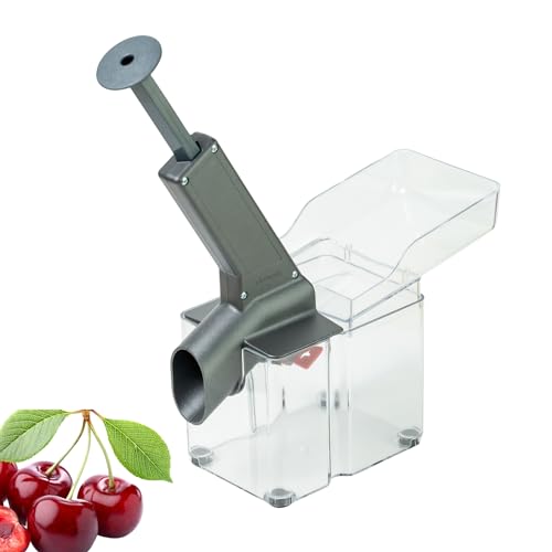 Tritacarne per ciliegie di qualità superiore Thiru - elevata capacità di taglio - per ciliegie fresche, conservate e congelate - con paraspruzzi - Made in Germany