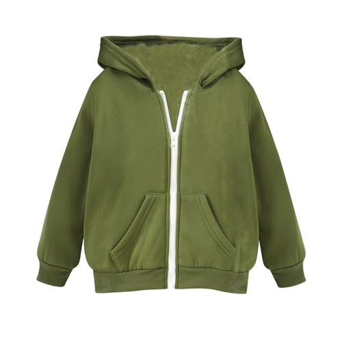 Zip up Hoodie for Boys Fashion Fall Jacket Teen Girls Zipper Hooded Sweatshirt with Pockets Winter Warm Kids Clothes