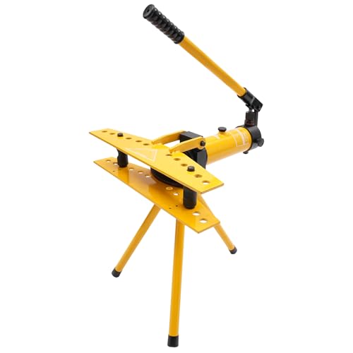 Rohrbiegemaschine,Manuelles Hydraulisches Rohrbiegegerät,Manuelles Rohrbiegeset,90° Biegung,Geeignet für Verzinkte Rohre,Eisenrohre Und Stahlrohre