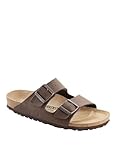 Birkenstock Arizona, Men's Open Toe Heels Sandals,NARROW FIT, Grey (Dark Grey), 5.5 UK (39 EU)