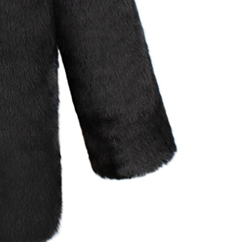 Veste cuir homme doublée polaire noire, blouson chaud 4XL