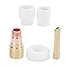 Ceramic Welding Cup​ Set, Ceramic Welding Cup Set White Nozzle Kit for WP-17/18/26 Arc Welding, Tools