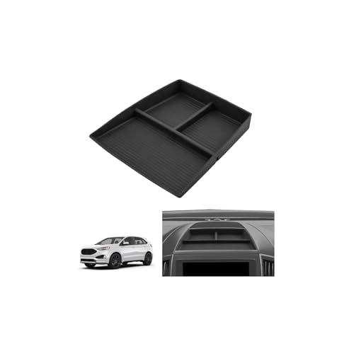 LUWU for 2024 Edge Dashboard Storage Tray - 2021 2022 2023 2024 Ford Edge 12-inch Behind Screen Organizer Center Console Display Box Dash Tray Edge 2024 Accessories (Only for 12' Screen)