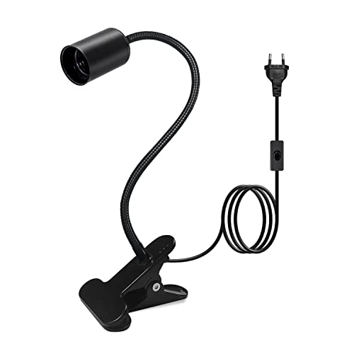 Portalampada E27 con Pinza, Lampada a Morsetto con...