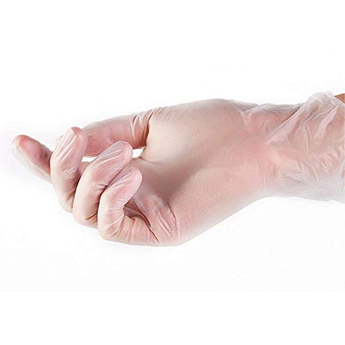ACIL 100Pcs Disposable Gloves Transparent Gloves For Kitchen Cleaning For,S