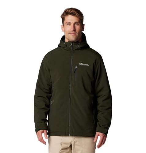 Columbia Gate Racer Softshell, Chaqueta De Softshell Cortavientos Hombre, Greenscape, L