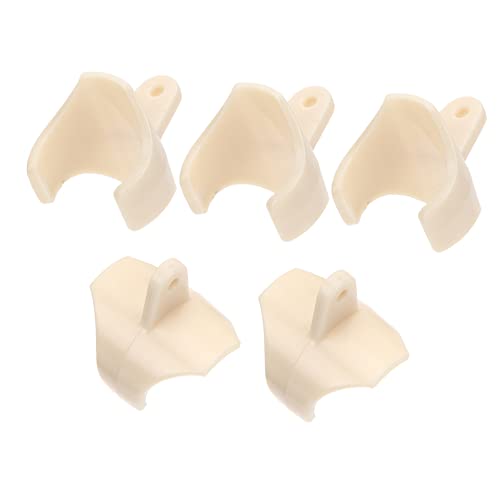 Yardwe Clarinet Finger Pad Cover 5pcs Recorder Finger Rest Sleeve Plastic Clarinet Thumb Rest Easy Install