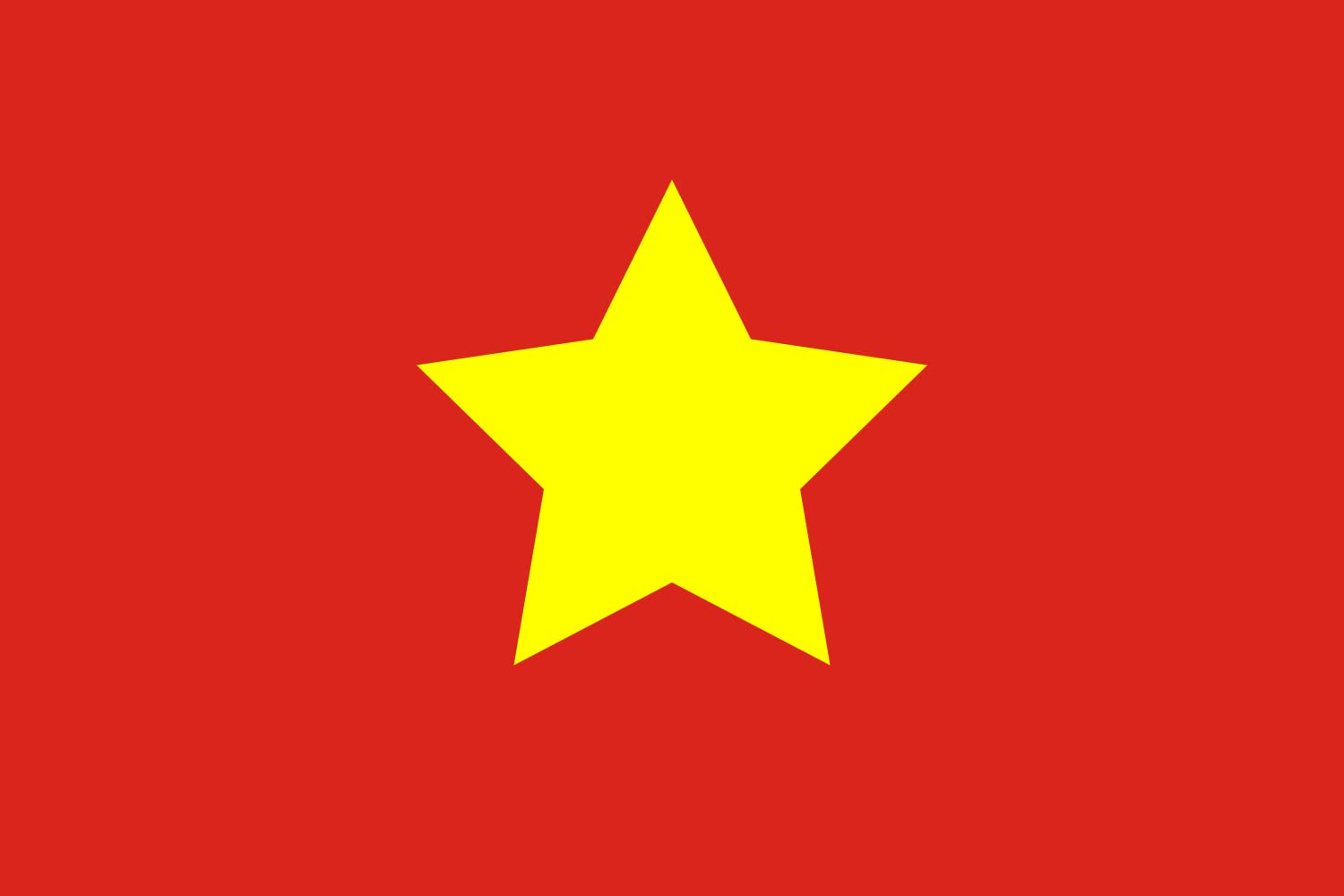 Drapeau North Vietnam 1945-1955 de paysage aux finitions de haute qualité