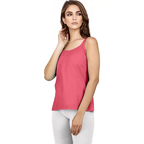 Image of Cotton Short Camisole Non-Stretchable Slip for Women | Short Kurti Slip | Short Camisole | Half-Length Lining | Waist Length Inner | Sameez | Samij(Half Slip)