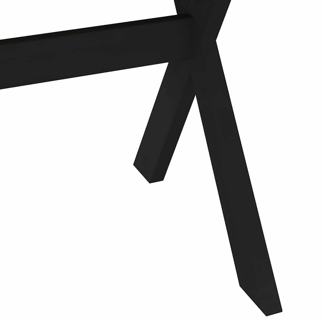 vidaXL Mesa Comedor NOAIN Patas Forma X Madera Maciza Pino 160x90x75cm