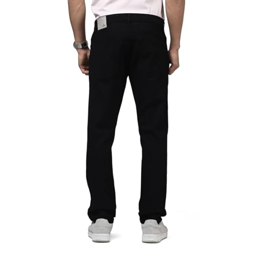 Image of WROGN Men's Slim Fit Jeans | Cotton Stretch | Solid | Casual Denim