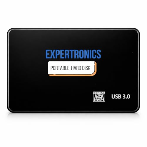 Image of Portable External Hard Disk 320GB - Ultra Slim USB 3.0 High-Speed HDD - Store Documents, Photos & Wedding Videos - Compatible with Windows /Mac /Linux (Black) - 1 Year Warranty (320, GB)