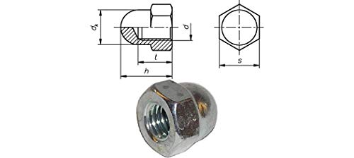 Dresselhaus - Dadi ciechi, alti, filettatura M 4