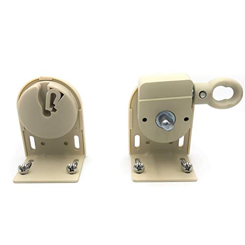 Blinds & Shades Outdoor Indoor Cordless System Sun Shades Kitchen Roller Shades Exterior Blinds Metal Parts Hardware Brackets (Beige,Bracket)