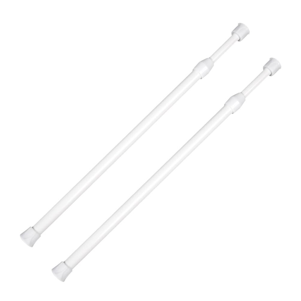 Adjustable Length Tension Shower Curtain Rod Heavy Duty No Drill Telescoping Rod Easy Install Suitable for Various Spaces