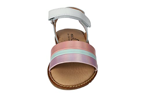 Sandales en cuir pour filles multicolores confortables légères été taille 33
