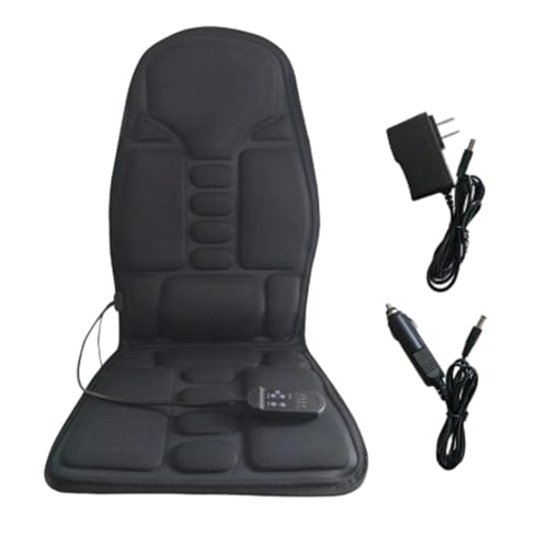 ETUCYNG Cojín Masajeador Para Espalda - Cojín De Masajes Con Calor | Calefacción 5 Puntos para Adultos y Mayores en Climas Fríos para Hogar y Trabajo en Computadora