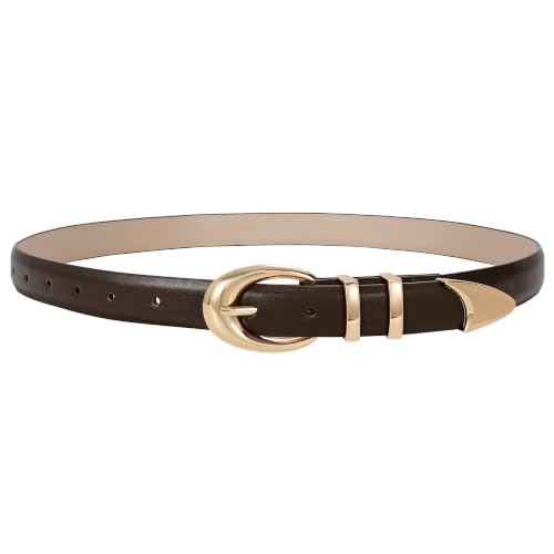 Image of TRIWORKS Women Belt for Jeans Pants Fashion Ladies Faux Leather belt