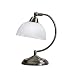 Elegant Designs LT2029-BSN Mini Modern Banker's Desk Touch Control Base Table Lamp, Brushed Nickel