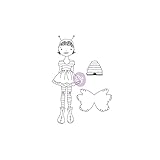 Prima Marketing JN Doll Stamps-Bee Girl