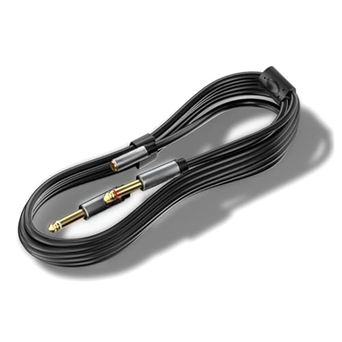 Adaptador 3.5mm a doble 6.5mm Mono a Estéreo