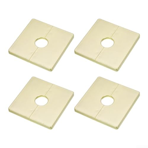 Placas de brida de fontanería con respaldo automático, paquete de 4 para mejorar el atractivo estético de tu hogar