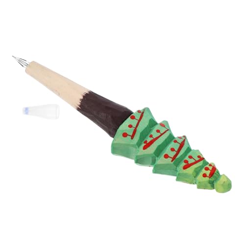Bolígrafo de gel con diseño navideño en madera