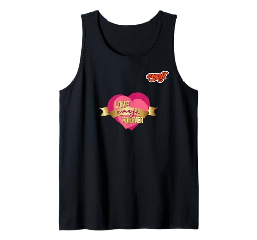 Emoji de amor para siempre cinta de corazón Camiseta sin Mangas