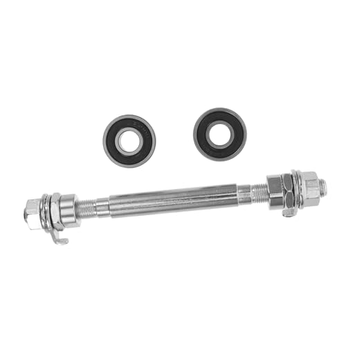 Luxshiny フロントハブ実心軸 自転車用ホイールベアリング付き ソリッドシ