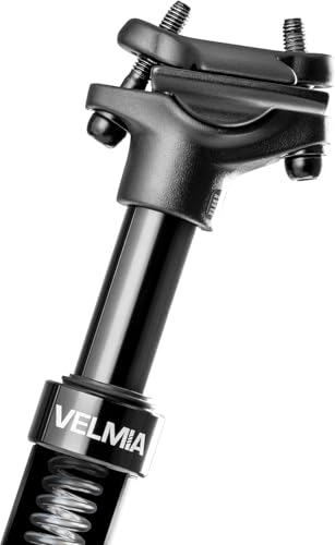 VELMIA Federsattelstütze 27.2-31.6mm - Aluminium gefederte Sattelstütze mit Federung - Für alle Fahrradtypen - Entlastung der Wirbelsäule, einfache Montage I Langlebige sattelstütze gefedert VELMIA Federsattelstütze 27.2-31.6mm - Aluminium gefederte Sattelstütze mit Federung - Für alle Fahrradtypen - Entlastung der Wirbelsäule, einfache Montage I Langlebige sattelstütze gefedert