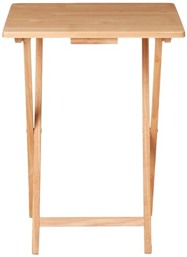 Itgrl Indoor Single Folding Tv Tray Table Natural 19 X 15 X 26 thumb #2