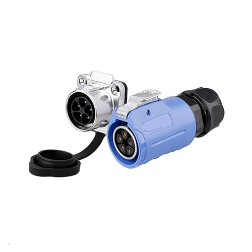 Conector impermeable IP67 LP20 de 5 pines para cable de alimentación de transceptores M20 3