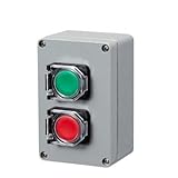 QOYCEPVNH Arrow Symbol indicates Start and Stop self-Reset Momentary Waterproof Button Box Switch Emergency Industrial Control(45697)