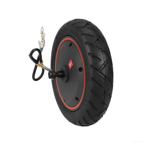 5Max - Patinete eléctrico de 48 V y 400 W, rueda de motor con neumático de vacío sin cámara 60/70-6.5, aceleración de potencia mejorada, aleación de aluminio de bajo consumo, color negro, fácil