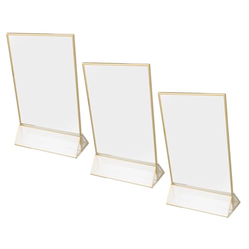 Présentoir de table transparent double face en acrylique robuste