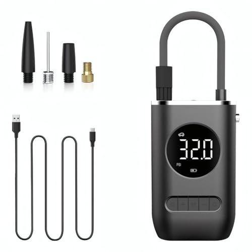 Compressor de Ar Portátil Calibrador de Pneu 150 PSI Sem Fio Mini...