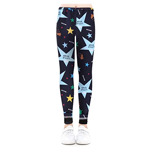 Toddler Girls Fleece Lined Leggings Sweet Warm Pants Baby Tights Print Trousers Clothes2