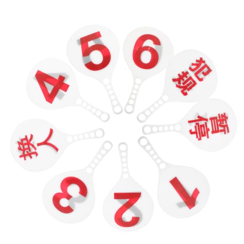 Hemoton Referee Card Set Basketball Umpire Boards Standard Abs Material Essential Game Indicators