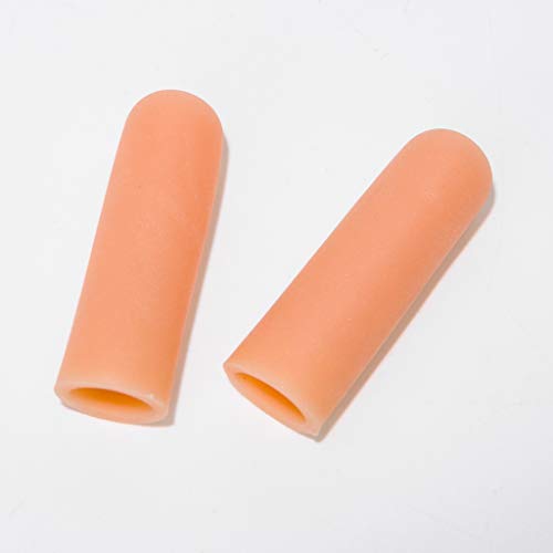 menolana 2 Pares De Silicone Dedos Tampa Tampa Tubos Polegar Protetor Tala Antiderrapagem - Pele