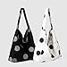 Fashionable Dot Design Underarm Purse Spacious Canvas Bag Lightweight Shoulder Purse For Daily Office Essential