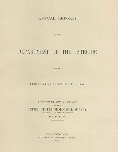 Book cover of Annual Report of the Department of the Interior for the Fiscal Year Extended June 30, 1898