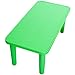 Costzon Kids Plastic Table, Portable Plastic Learn and Play Desk for School Home Play Room, Activity Play Table (Green)