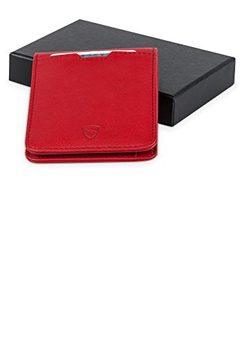 Vaultskin MANHATTAN Slim RFID Blocking Bifold Leather Wallet for Men - Minimalist Front Pocket Card Holder, Holds 9 Cards & Cash, Premium Italian Leather