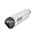 MMG Exhaust System Muffler for GY6 125cc 150cc 4 Stroke Scooters (Metallic Silver Finish)