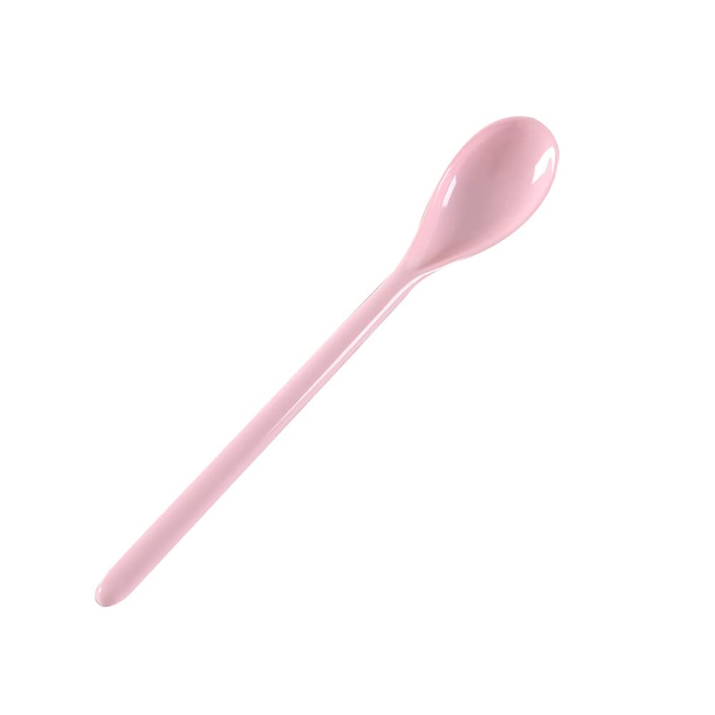 10 Cucchiaini Lunghi Colorati In Melamina 19cm - Per Yogurt, Caffè, Dessert | Set Multicolore - Foto 10