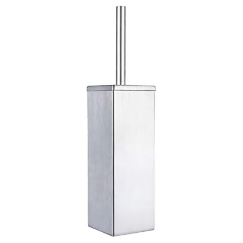 DOWRY Stainless Steel Toilet Bowl Brush and Holder for Bathroom Storage Organization,Sturdy Deep Cleaning Toilet Bowl Cleaner Brush S202-2 Cover