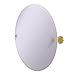 Allied Brass P1090 Frameless Round Tilt Beveled Edge Wall Mirror, Polished Brass